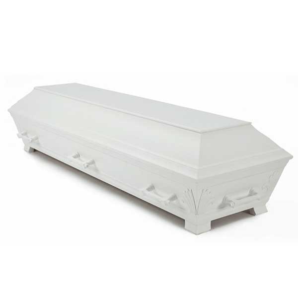 Muslimsk Begravelsesbyrå-Hvitmalt-Standard kiste