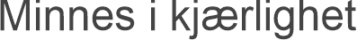341 Minnes i kjærlighet