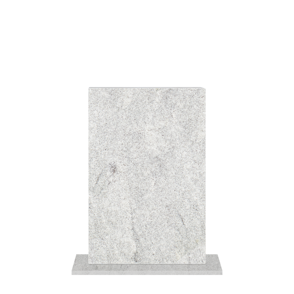 148-40x60 Hvit Gneis, Muslimsk Begravelsesbyrå gravstein